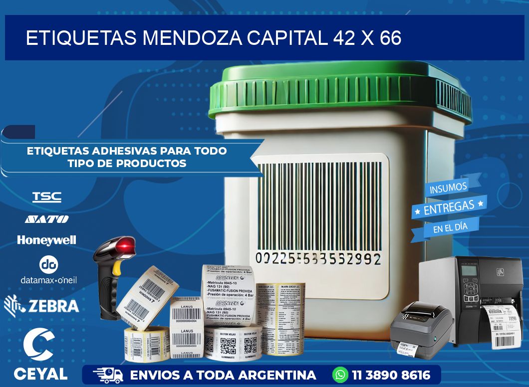 Etiquetas Mendoza Capital 42 x 66