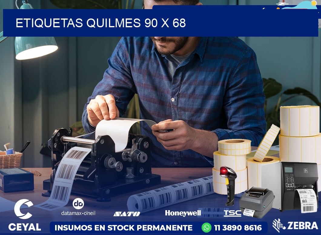 Etiquetas Quilmes 90 x 68