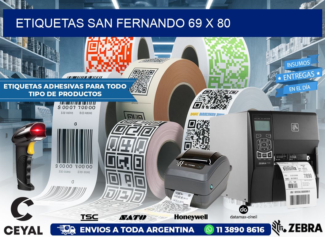 Etiquetas San Fernando 69 x 80