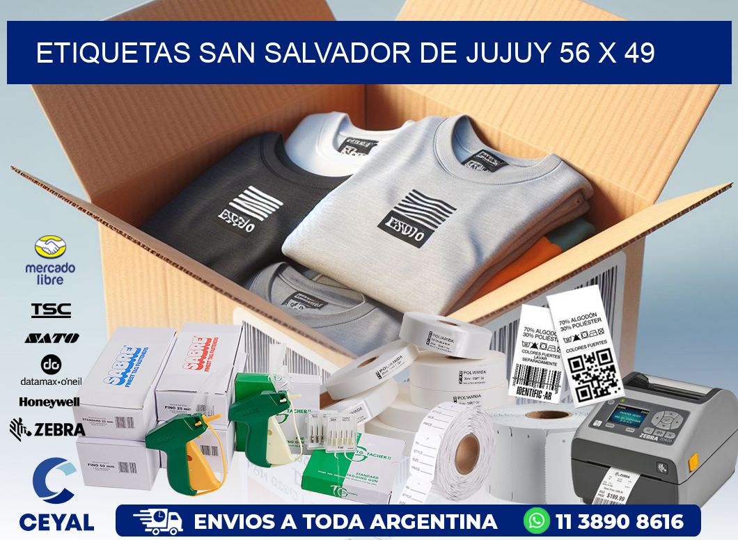 Etiquetas San Salvador de Jujuy 56 x 49