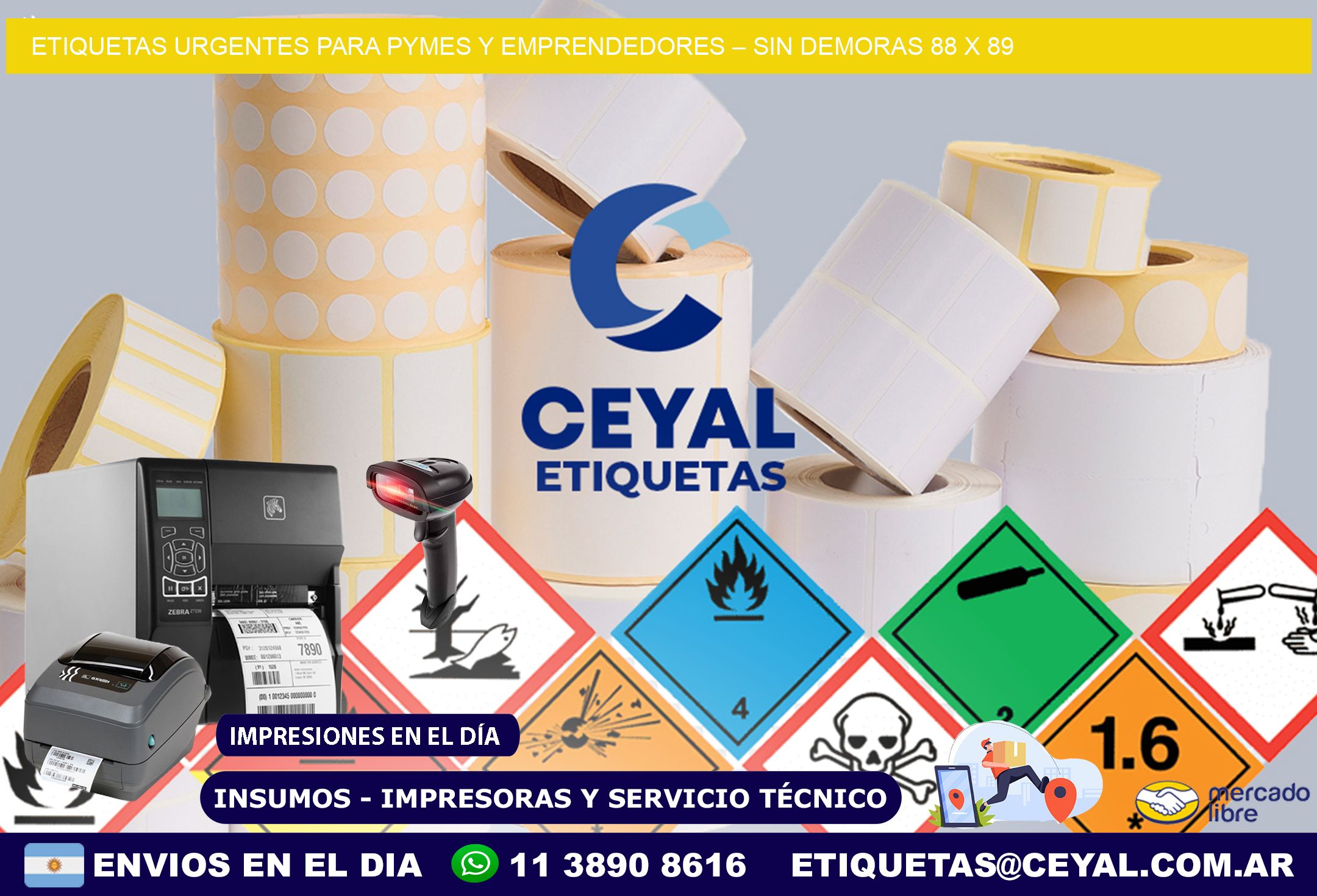 Etiquetas Urgentes para PyMEs y Emprendedores – Sin Demoras 88 x 89
