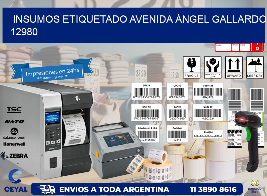 INSUMOS ETIQUETADO Avenida Ángel Gallardo 12980
