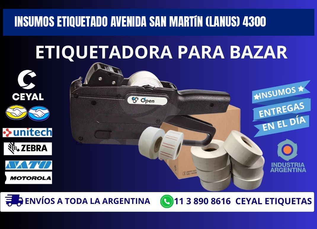 INSUMOS ETIQUETADO Avenida San Martín (lanus) 4300