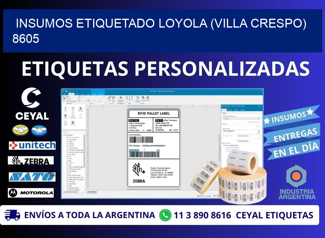 INSUMOS ETIQUETADO Loyola (Villa Crespo) 8605