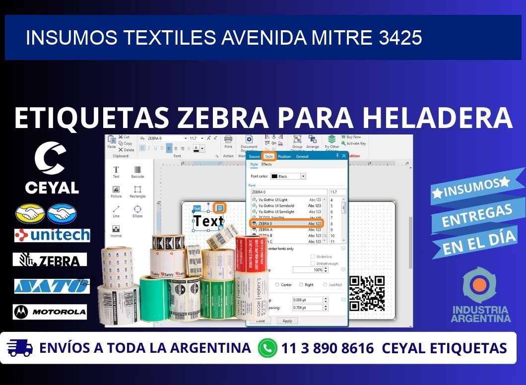 INSUMOS TEXTILES AVENIDA MITRE 3425