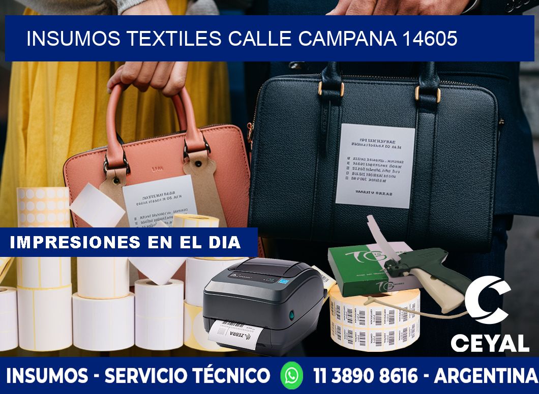 INSUMOS TEXTILES CALLE CAMPANA 14605