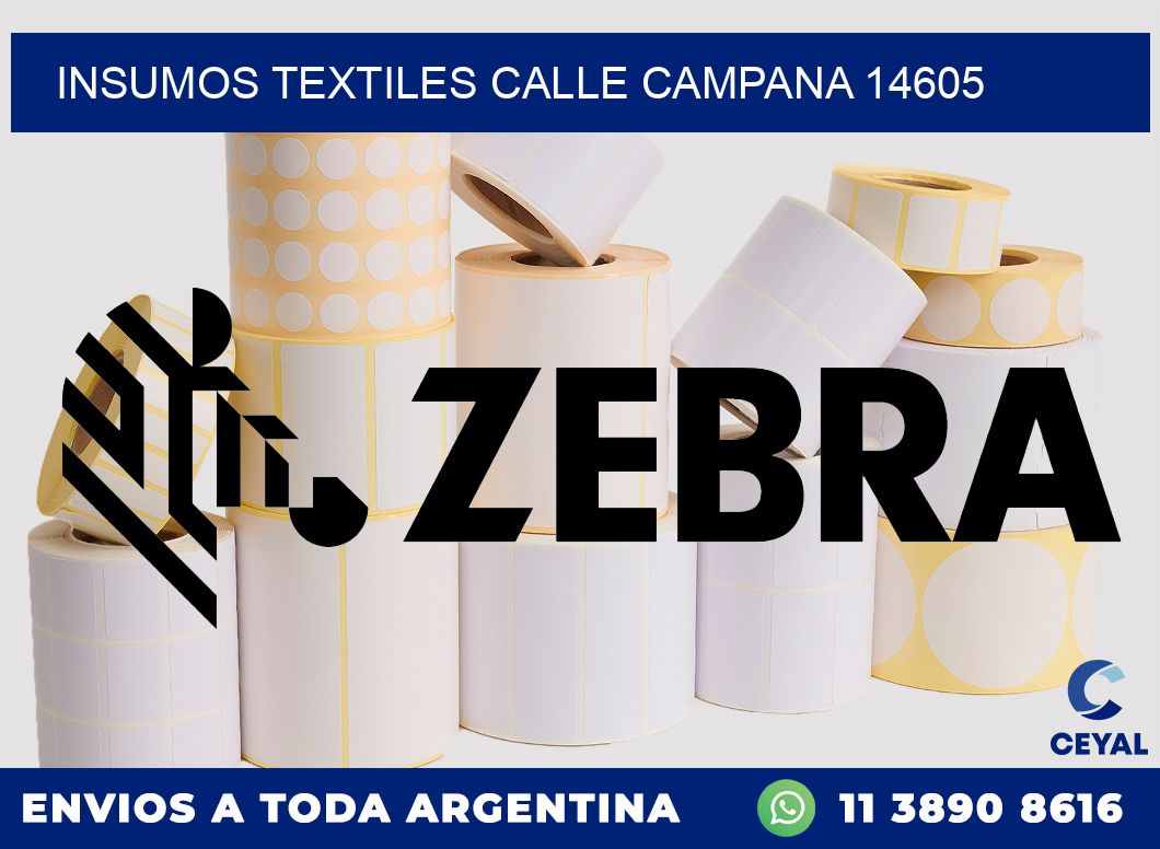 INSUMOS TEXTILES CALLE CAMPANA 14605