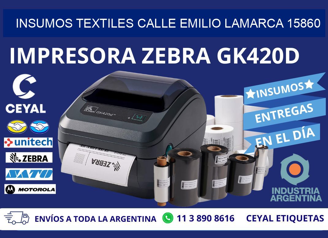 INSUMOS TEXTILES CALLE EMILIO LAMARCA 15860