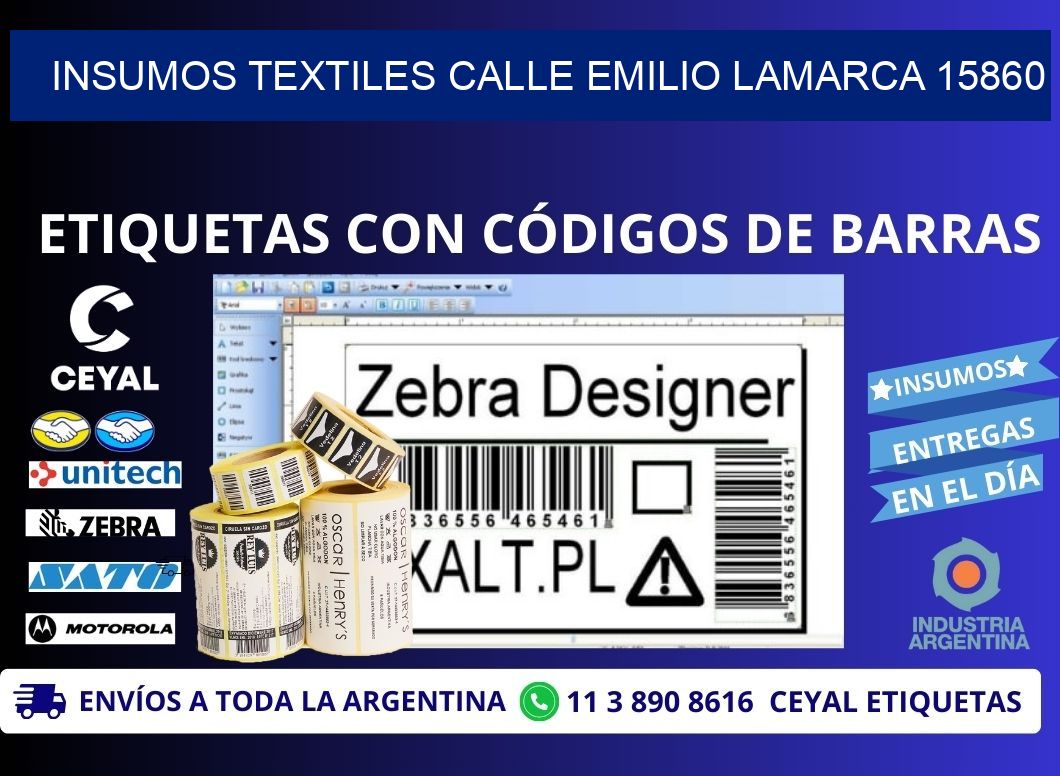 INSUMOS TEXTILES CALLE EMILIO LAMARCA 15860