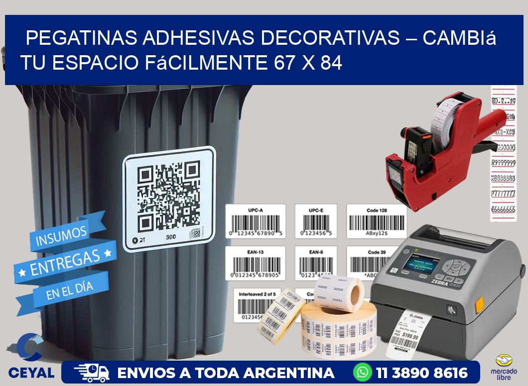 Pegatinas Adhesivas Decorativas – Cambiá Tu Espacio Fácilmente 67 x 84