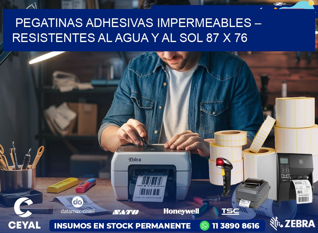 Pegatinas Adhesivas Impermeables – Resistentes al Agua y al Sol 87 x 76