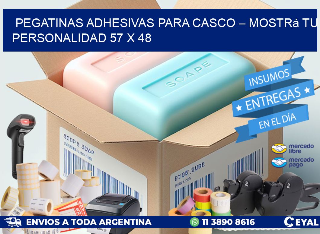 Pegatinas Adhesivas para Casco – Mostrá Tu Personalidad 57 x 48