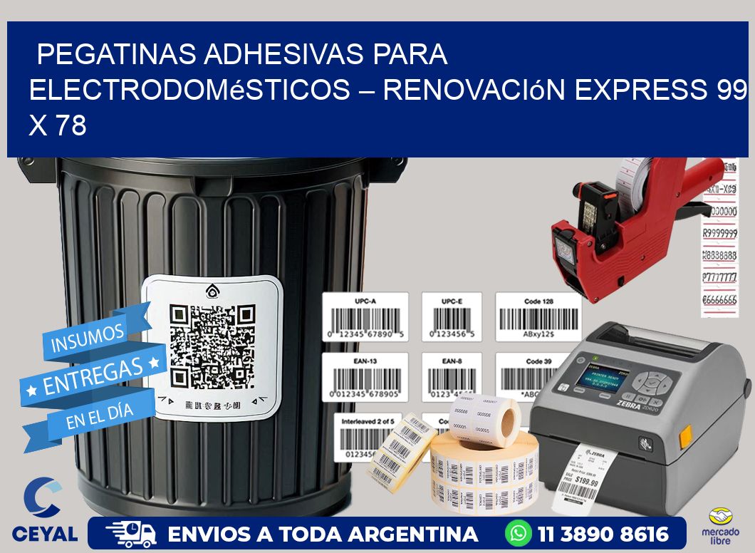 Pegatinas Adhesivas para Electrodomésticos – Renovación Express 99 x 78