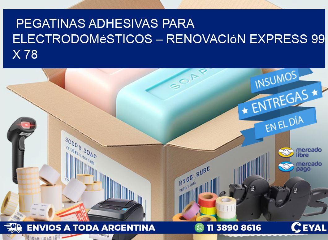 Pegatinas Adhesivas para Electrodomésticos – Renovación Express 99 x 78