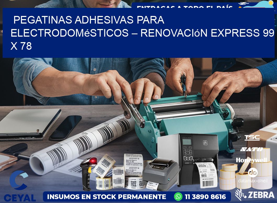 Pegatinas Adhesivas para Electrodomésticos – Renovación Express 99 x 78