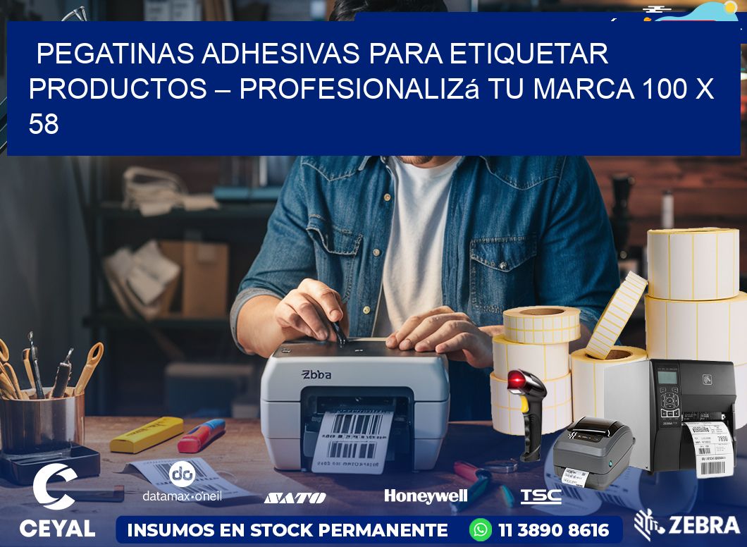 Pegatinas Adhesivas para Etiquetar Productos – Profesionalizá Tu Marca 100 x 58