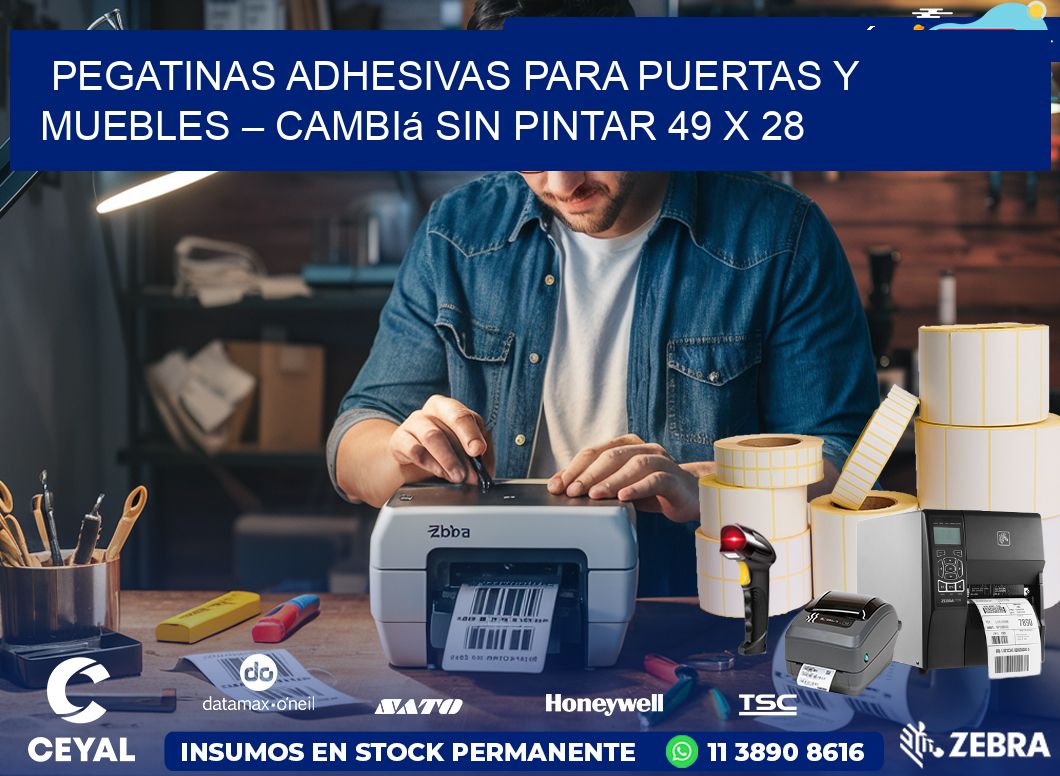 Pegatinas Adhesivas para Puertas y Muebles – Cambiá sin Pintar 49 x 28