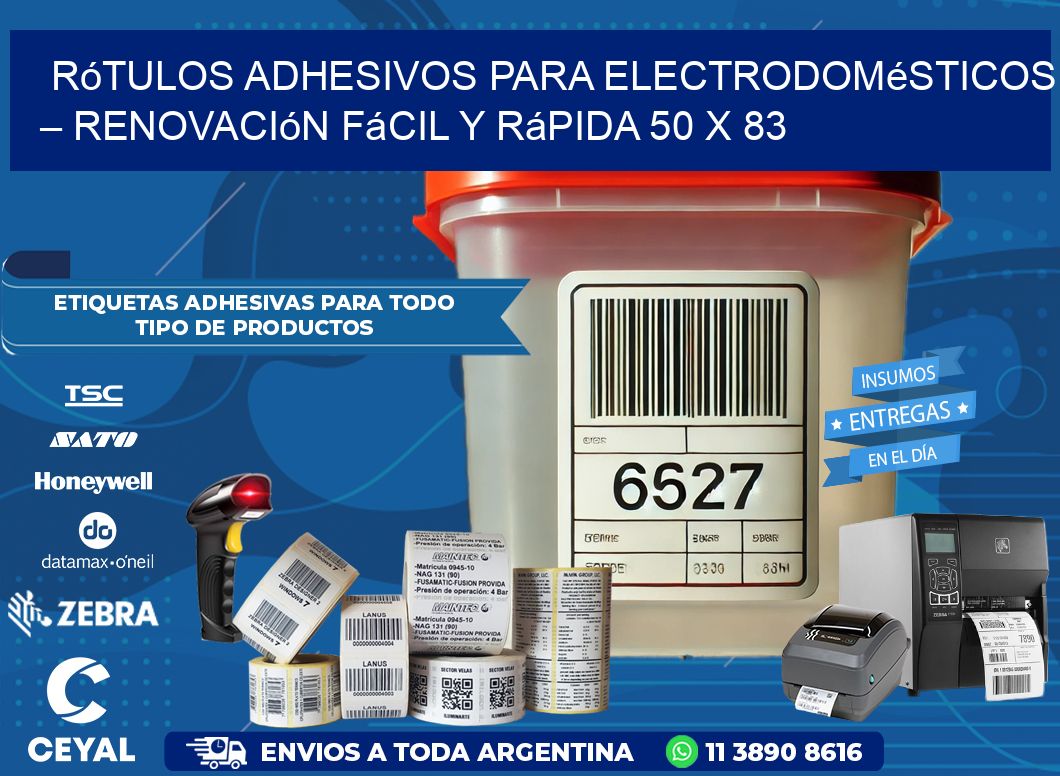 Rótulos Adhesivos para Electrodomésticos – Renovación Fácil y Rápida 50 x 83