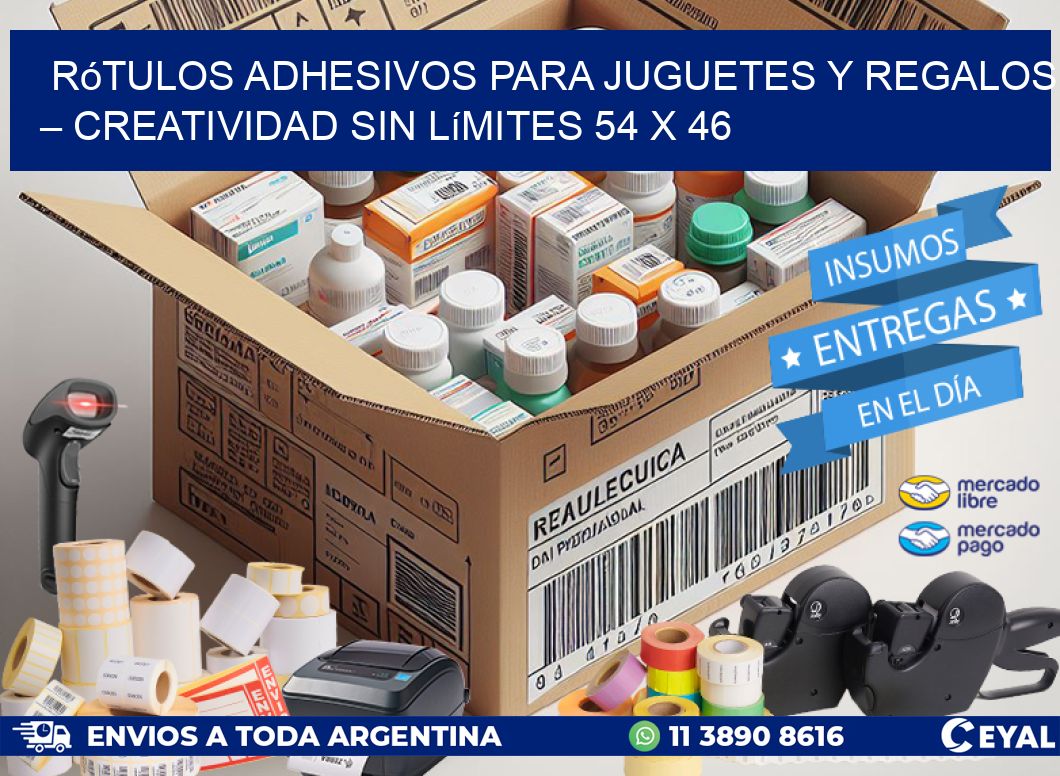 Rótulos Adhesivos para Juguetes y Regalos – Creatividad Sin Límites 54 x 46