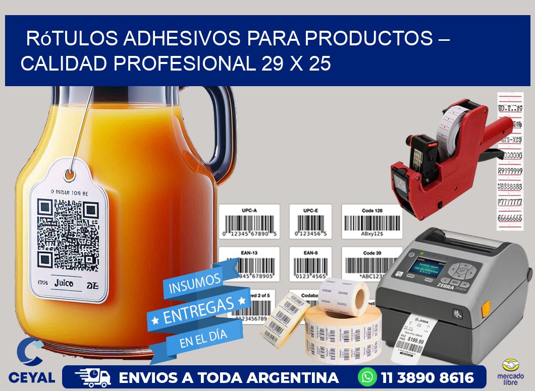 Rótulos Adhesivos para Productos – Calidad Profesional 29 x 25