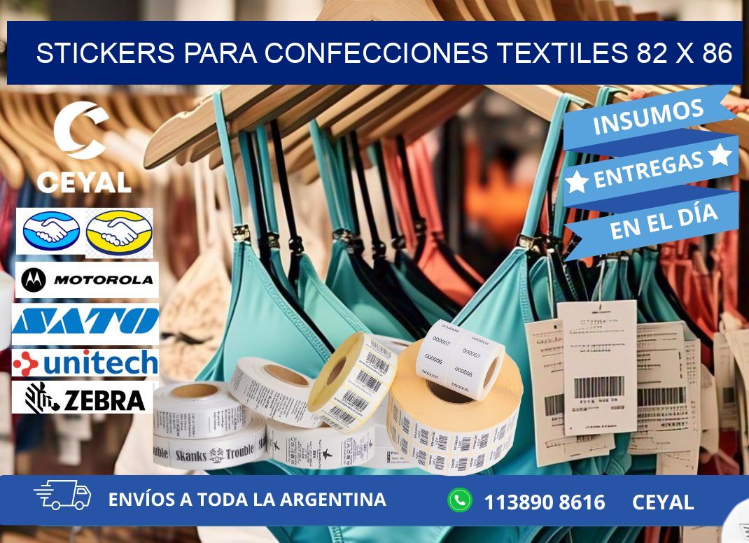 STICKERS PARA CONFECCIONES TEXTILES 82 x 86