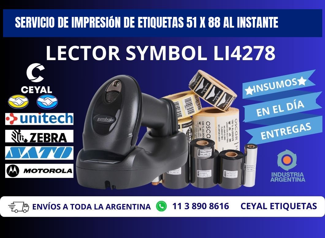 Servicio de Impresión de Etiquetas 51 x 88 al Instante