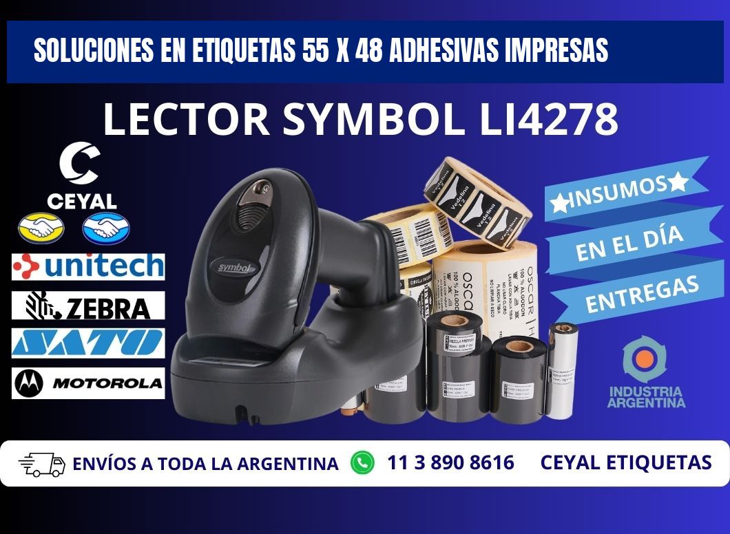 Soluciones en Etiquetas 55 x 48 Adhesivas Impresas