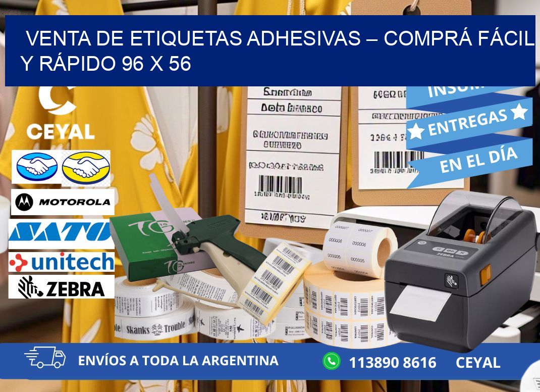 VENTA DE ETIQUETAS ADHESIVAS – COMPRÁ FÁCIL Y RÁPIDO 96 x 56