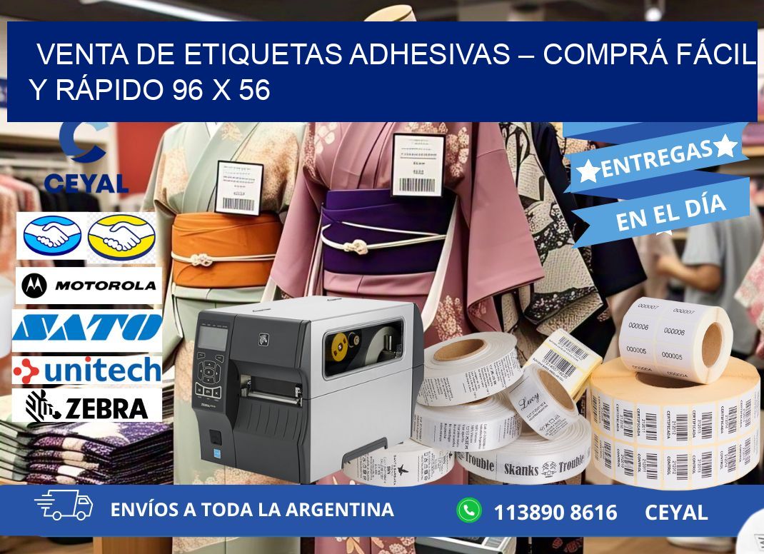 VENTA DE ETIQUETAS ADHESIVAS – COMPRÁ FÁCIL Y RÁPIDO 96 x 56