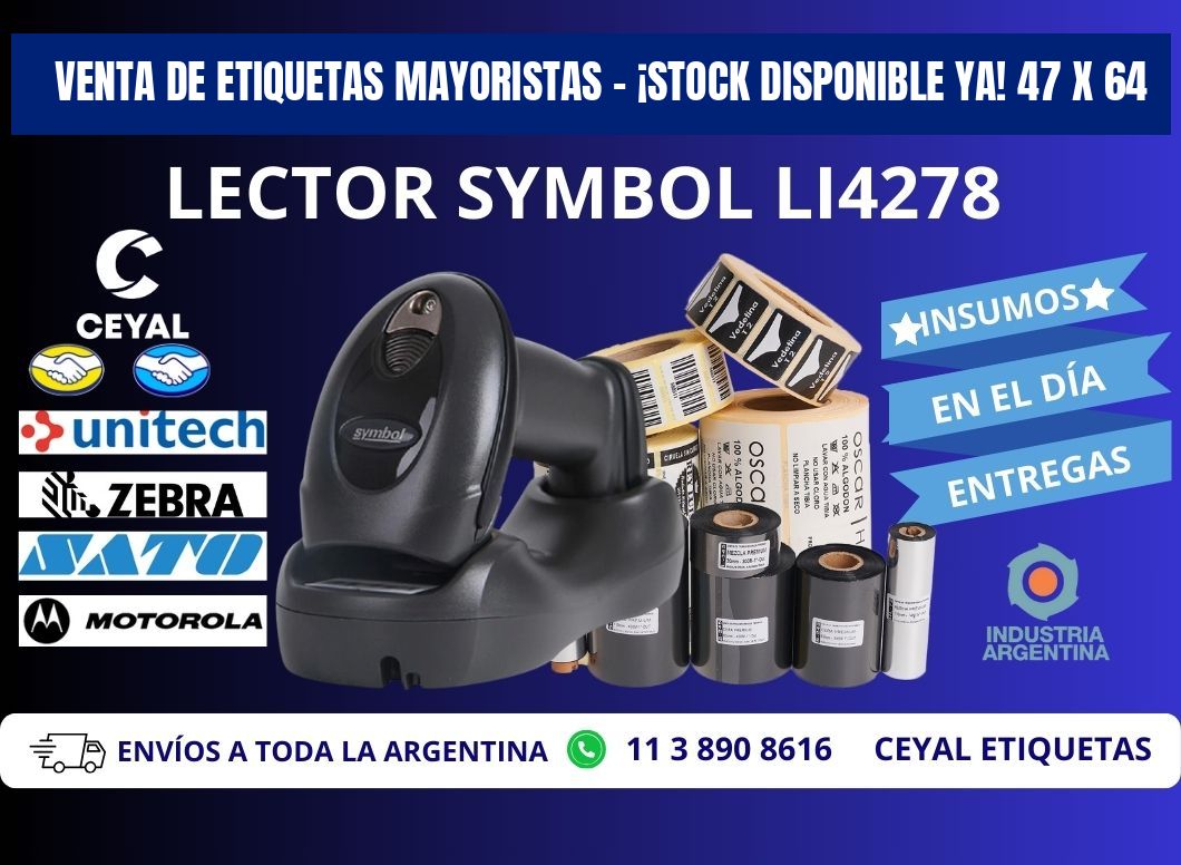 VENTA DE ETIQUETAS MAYORISTAS – ¡STOCK DISPONIBLE YA! 47 x 64