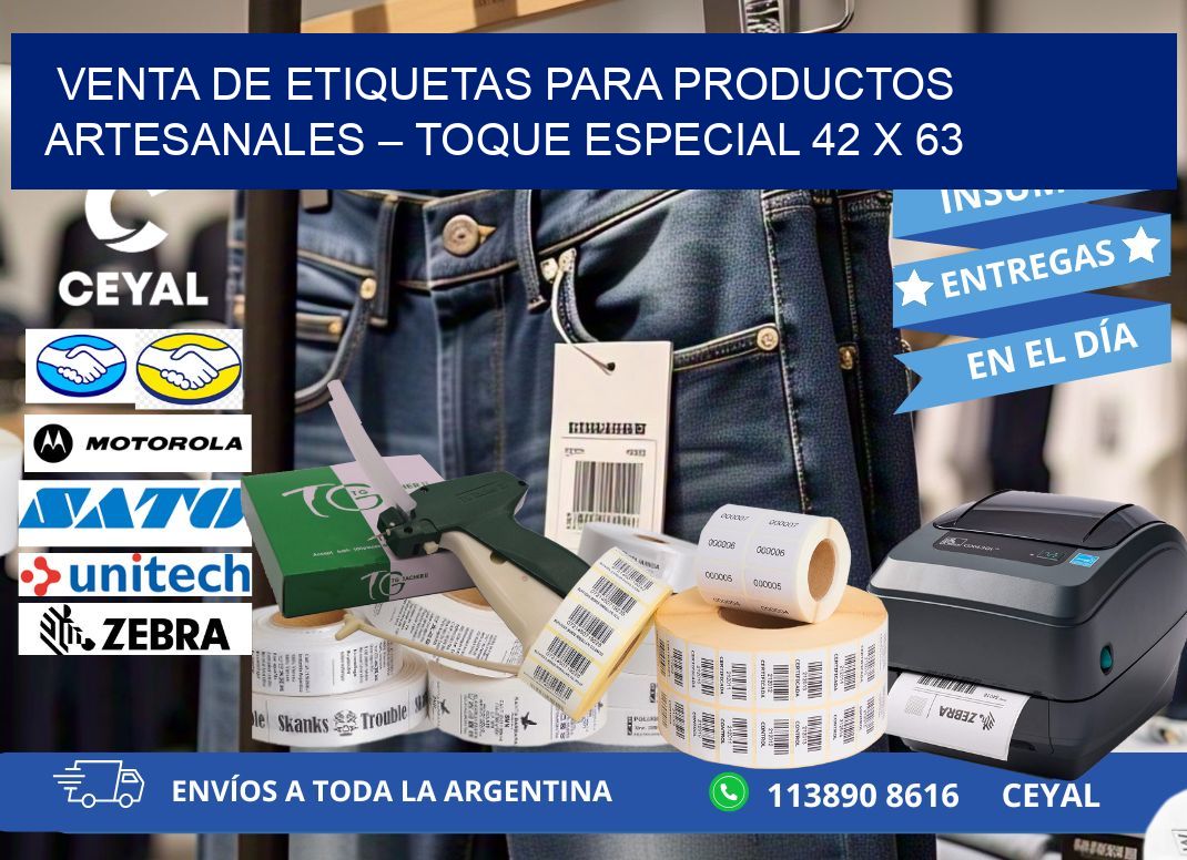 VENTA DE ETIQUETAS PARA PRODUCTOS ARTESANALES – TOQUE ESPECIAL 42 x 63