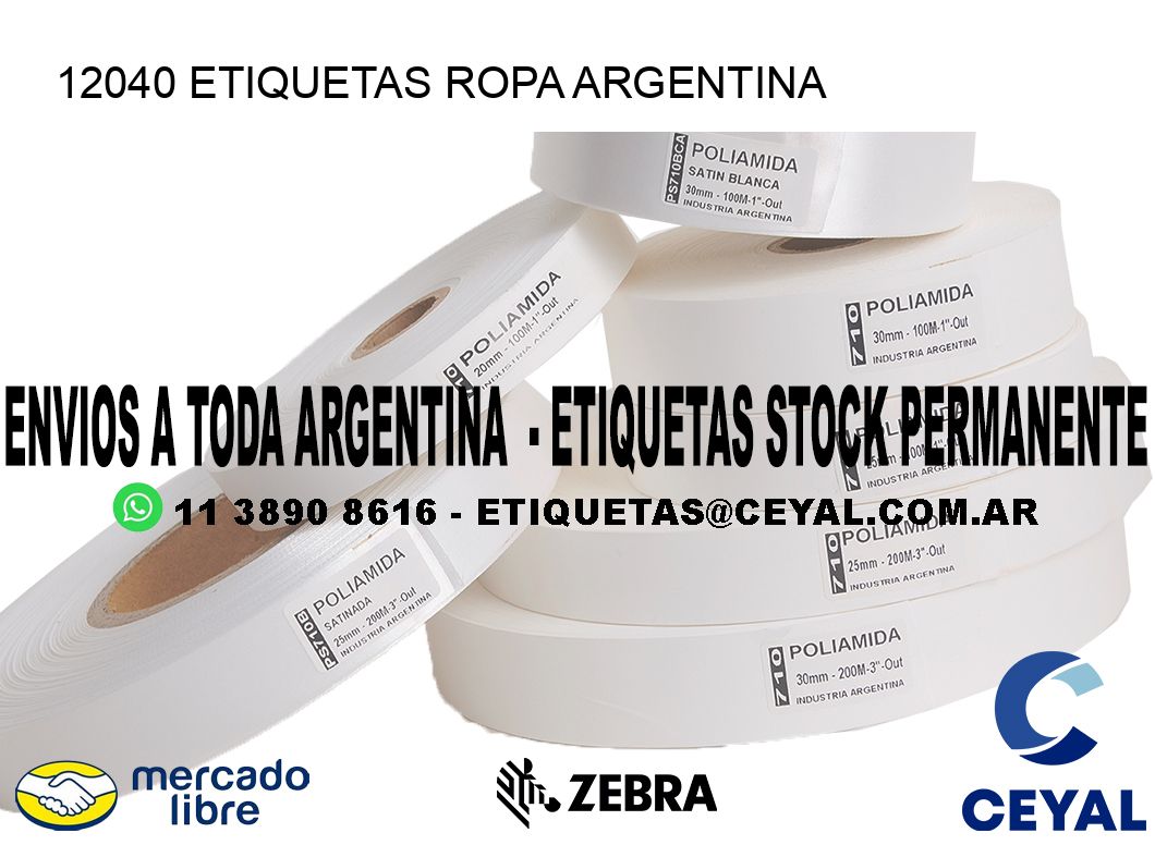 12040 ETIQUETAS ROPA ARGENTINA