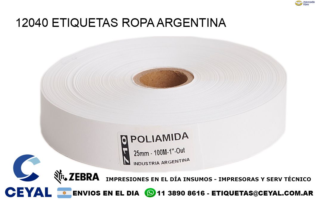 12040 ETIQUETAS ROPA ARGENTINA