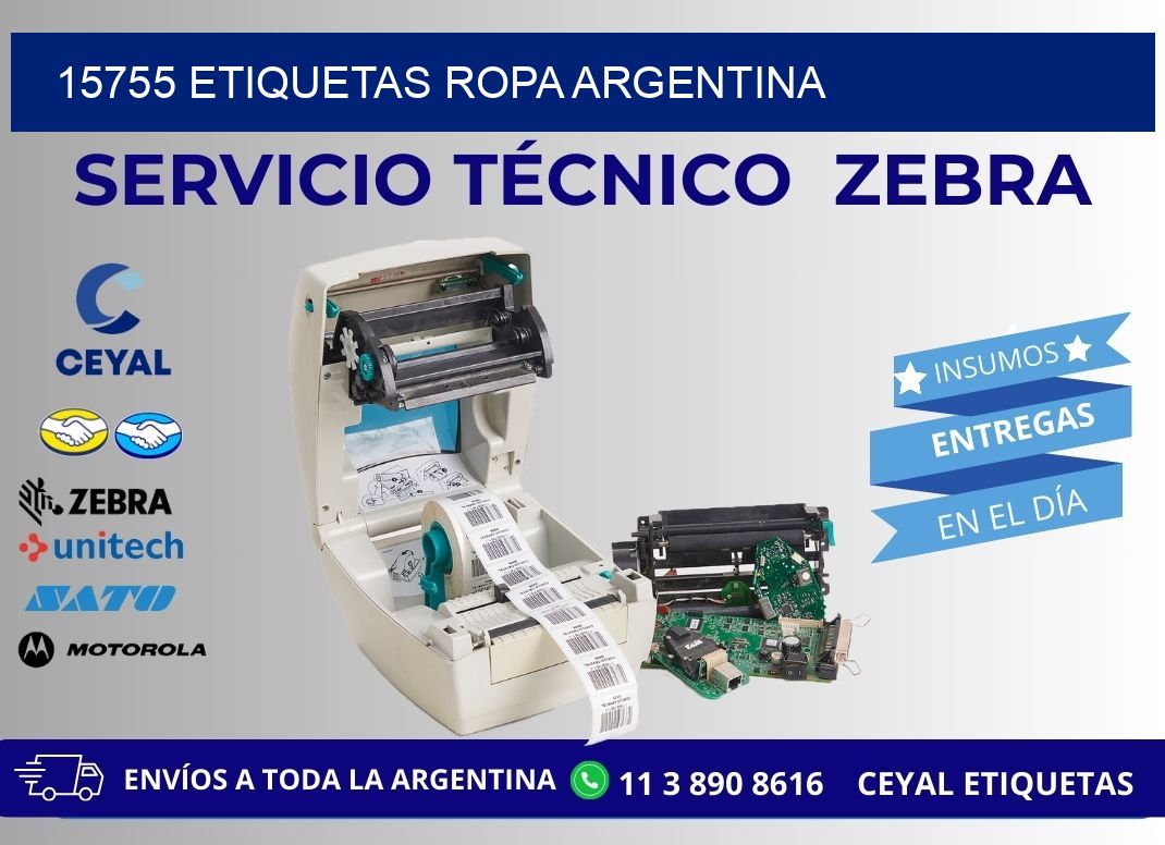 15755 ETIQUETAS ROPA ARGENTINA