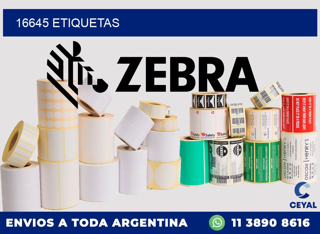 16645 ETIQUETAS