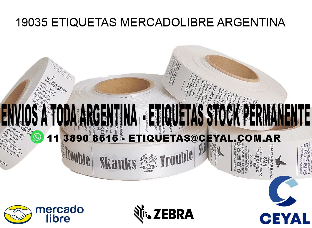 19035 ETIQUETAS MERCADOLIBRE ARGENTINA
