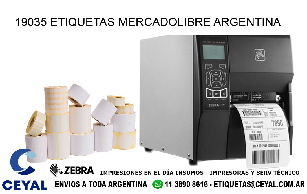 19035 ETIQUETAS MERCADOLIBRE ARGENTINA