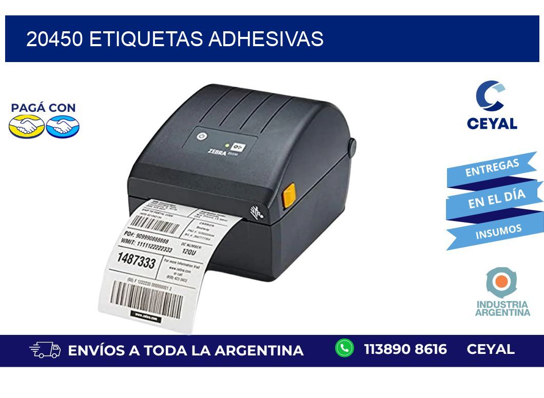 20450 ETIQUETAS ADHESIVAS