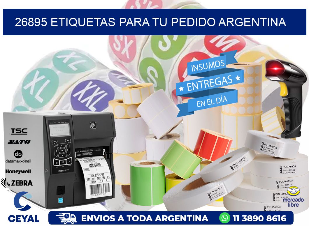 26895 ETIQUETAS PARA TU PEDIDO ARGENTINA