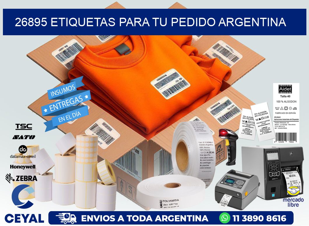 26895 ETIQUETAS PARA TU PEDIDO ARGENTINA