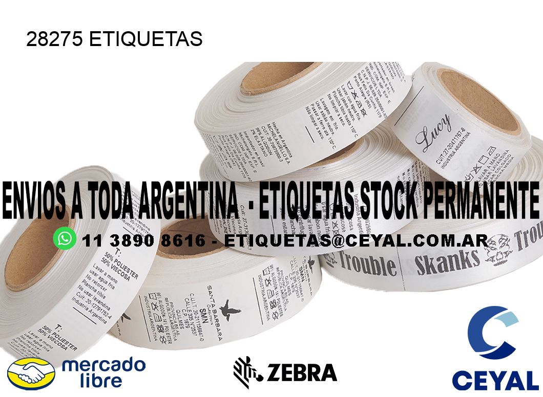 28275 ETIQUETAS