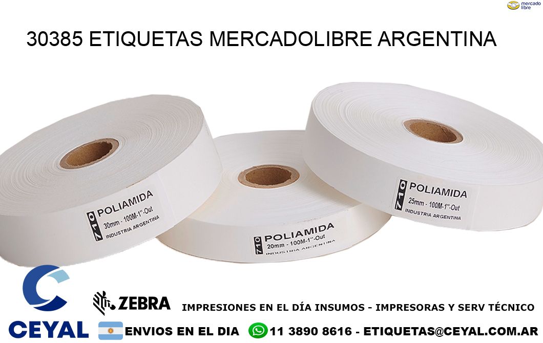 30385 ETIQUETAS MERCADOLIBRE ARGENTINA