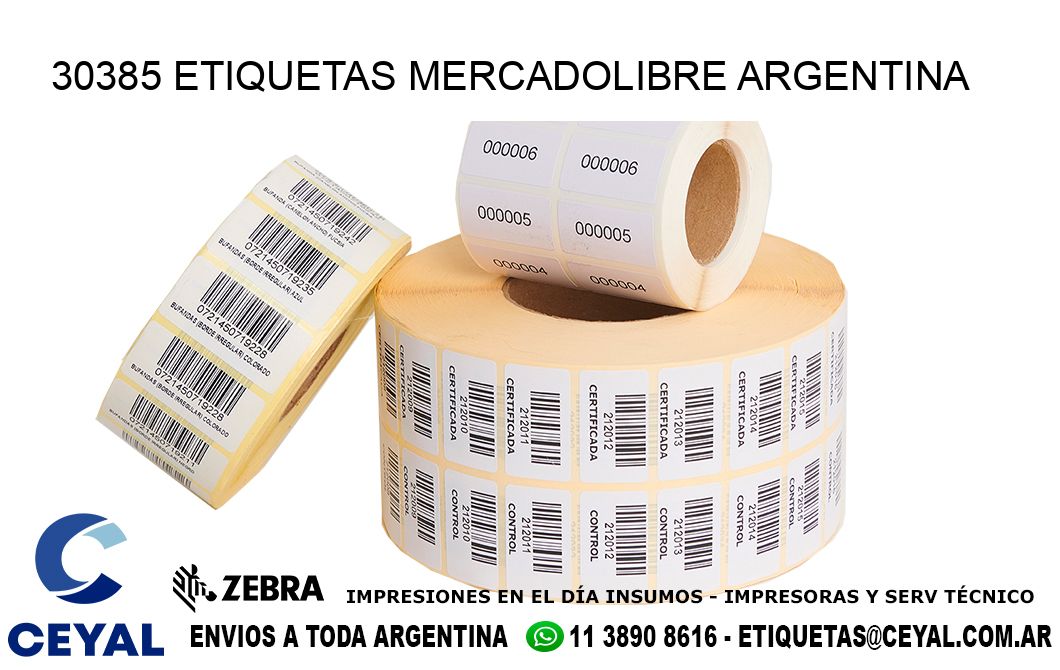 30385 ETIQUETAS MERCADOLIBRE ARGENTINA