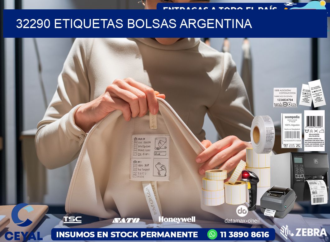 32290 ETIQUETAS BOLSAS ARGENTINA