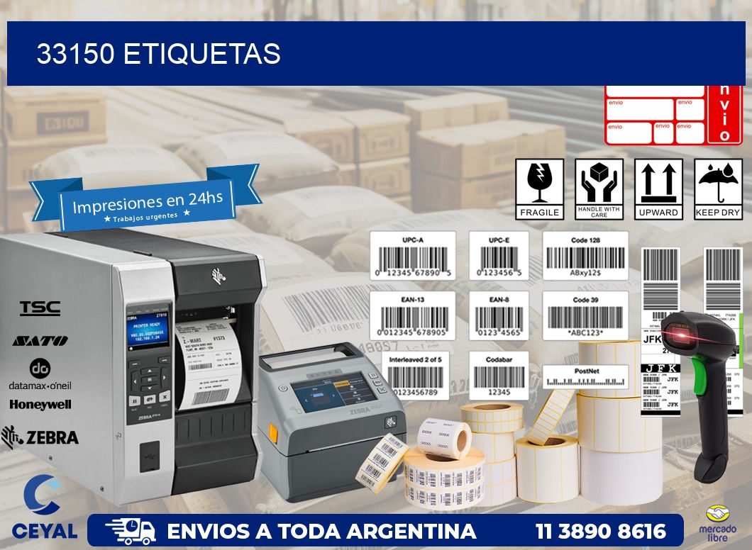 33150 ETIQUETAS