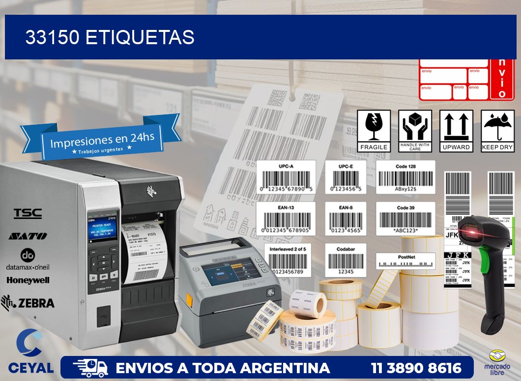 33150 ETIQUETAS