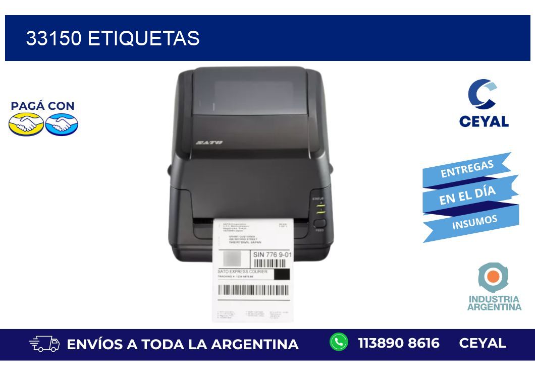 33150 ETIQUETAS
