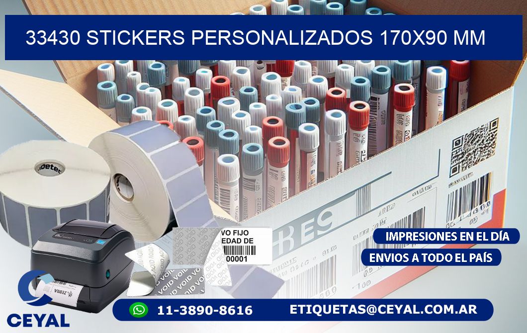 33430 STICKERS PERSONALIZADOS 170×90 mm