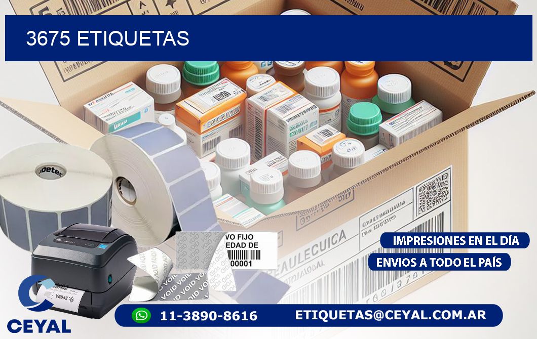 3675 ETIQUETAS