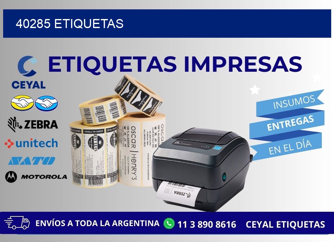 40285 ETIQUETAS